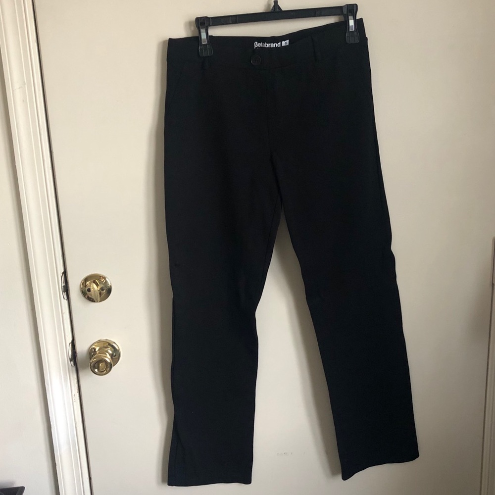 Black Betabrand dress pant yoga pants